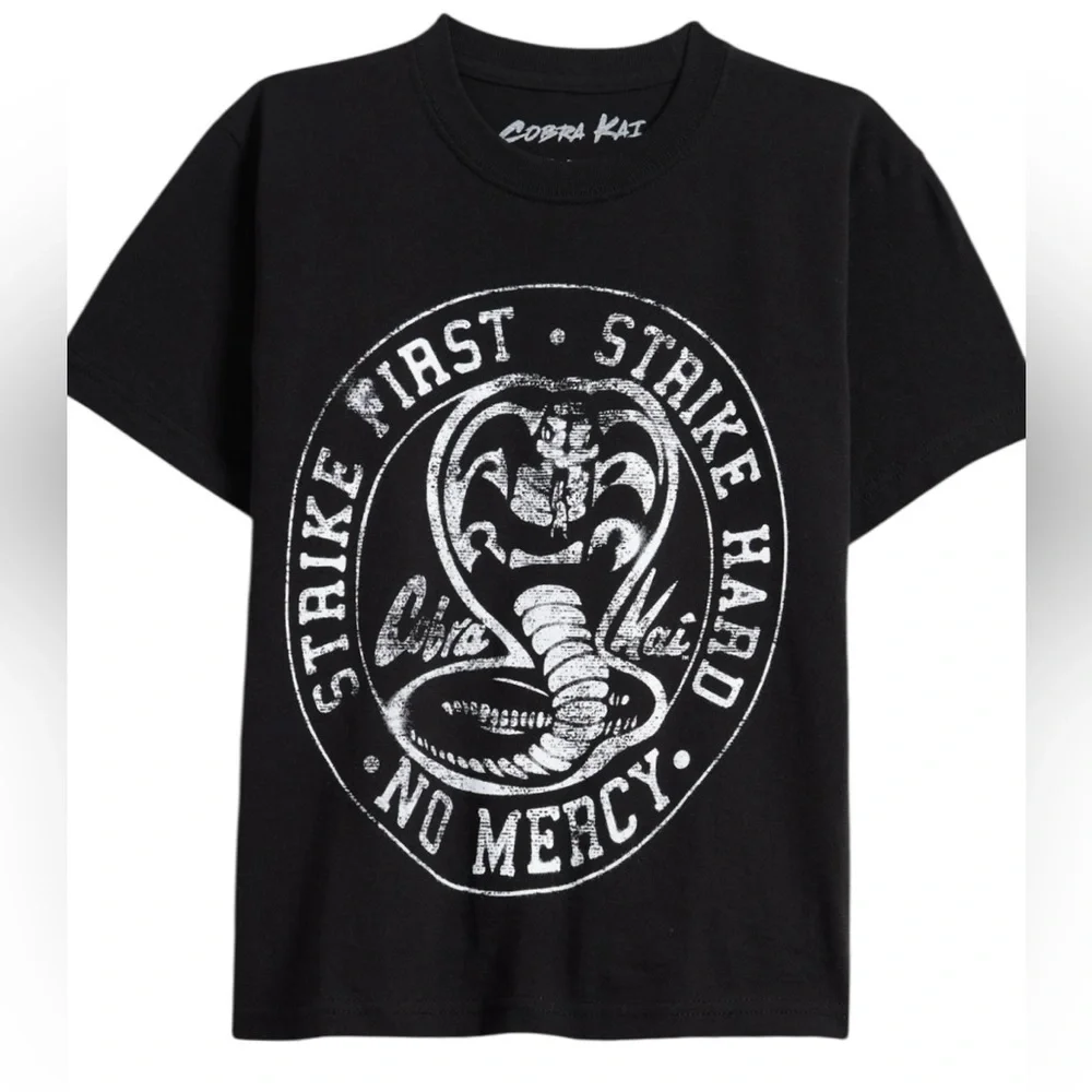 Cobra Kai Strike First Graphic Short Sleeve Tee XS